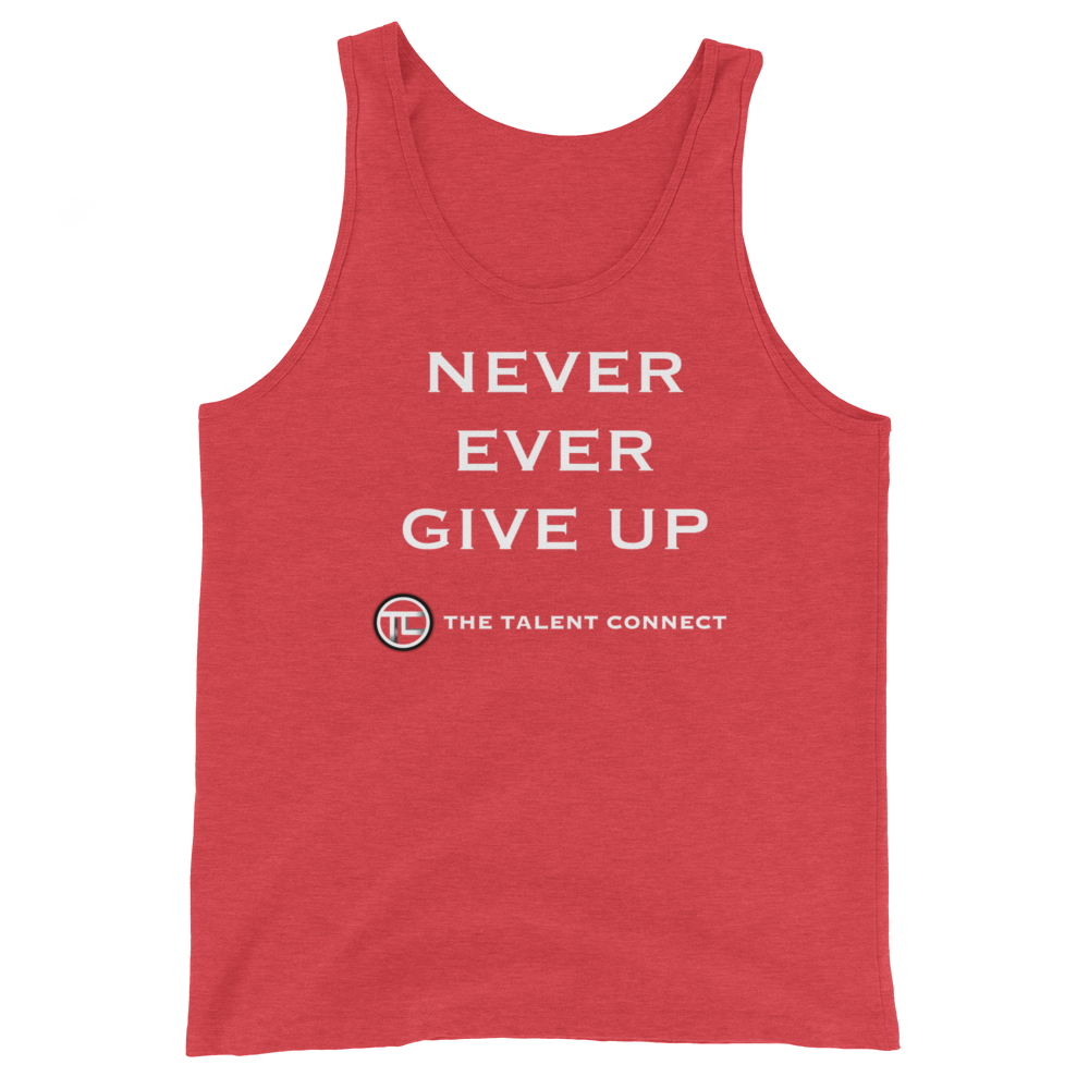 Never Ever Give Up Unisex Tank Top