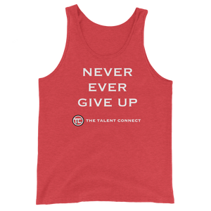 Never Ever Give Up Unisex Tank Top